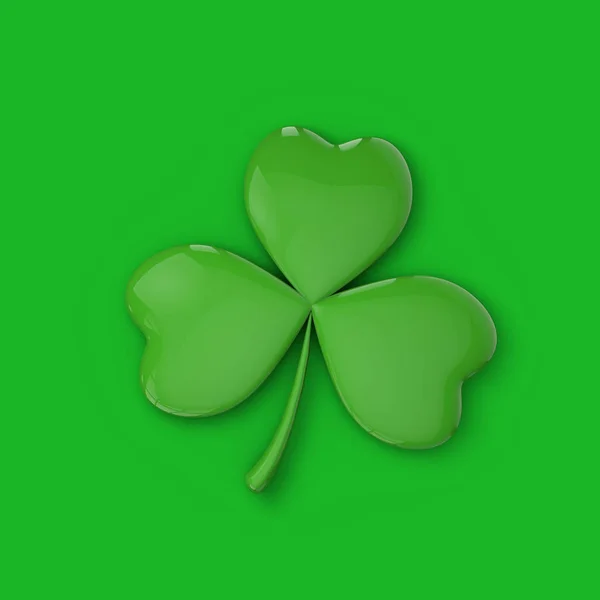 St Patrick 's day Ierse shamrock klaver achtergrond. 3d destructie — Stockfoto