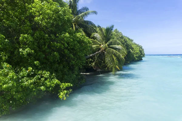 Playa tropical en las Maldivas — Foto de Stock