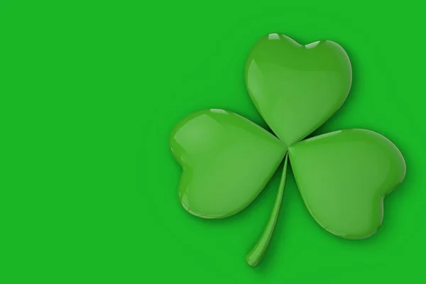 St Patrick 's day Ierse shamrock klaver achtergrond. 3d destructie — Stockfoto