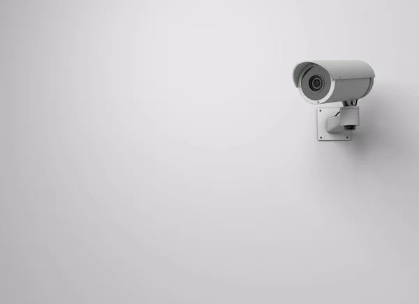 Surveillance CCTV-beveiligingscamera. 3D-rendering — Stockfoto