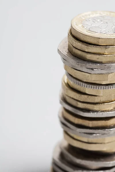 Collection of British sterling coin — Stock Photo, Image