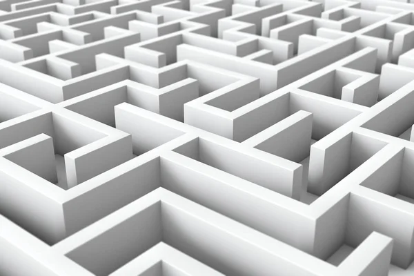 Structure complexe labyrinthe. Problèmes commerciaux et concept de solution . — Photo