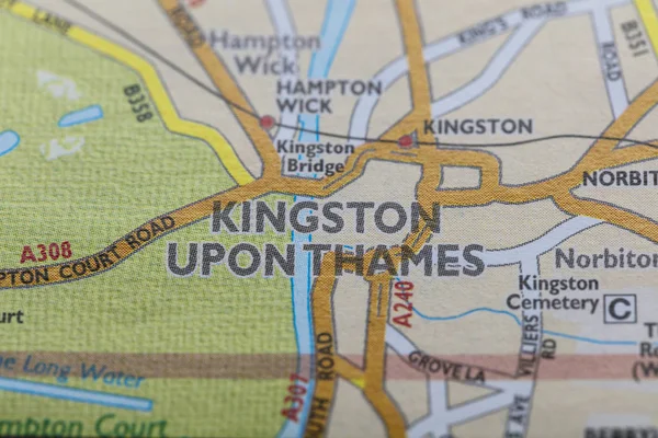 London borough of Kingston Upon Thames location map — Stock Photo, Image