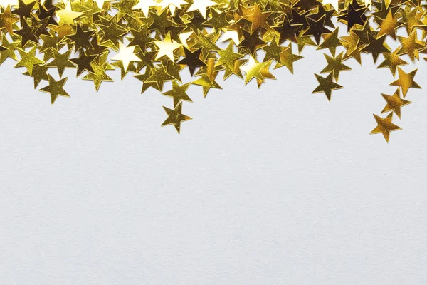 Gold star confetti backround with copypace