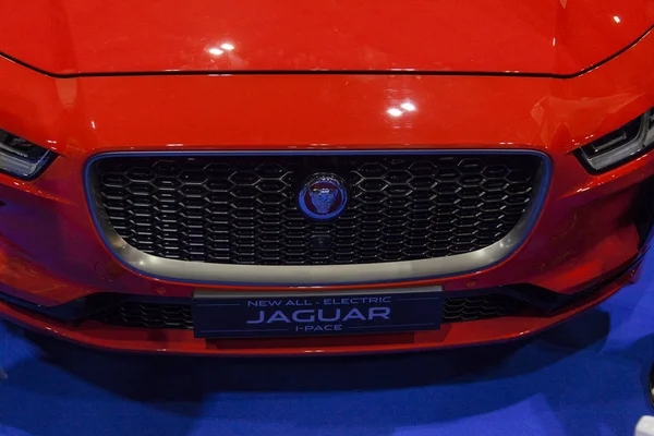 LONDRES, Reino Unido - 18 de mayo de 2018: Jaguar iPace en confused.com Lon —  Fotos de Stock