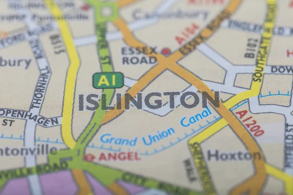 London borough of Islington location map — Stock Photo, Image
