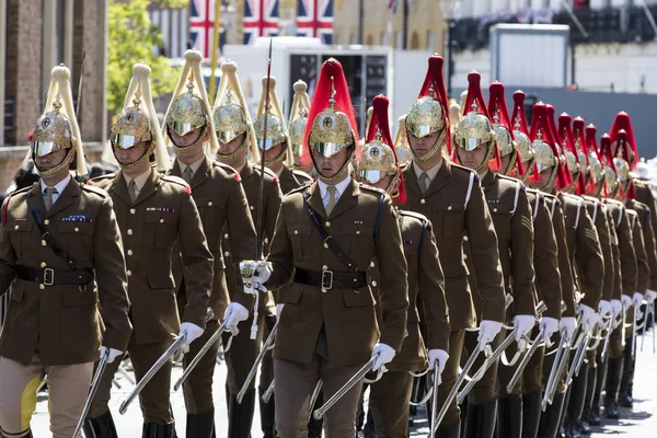 Windsor, Uk - 17 maja 2018: Pełna próba generalna z ramieniem — Zdjęcie stockowe