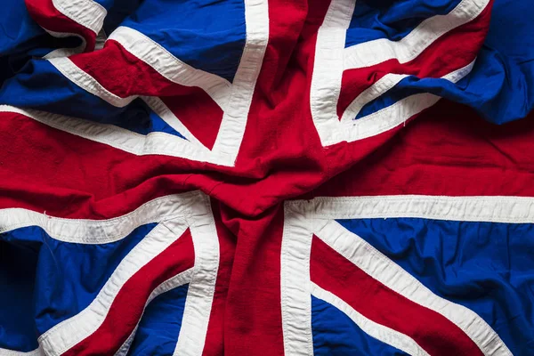 Vintage Union Jack flag, Reino Unido bandeira fundo — Fotografia de Stock