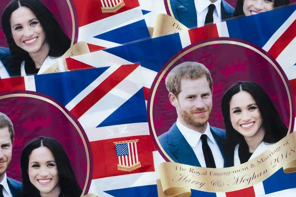 LONDON, UK - MAY 14th 2018: Union jack flag celebrating the Roya — Stock Photo, Image