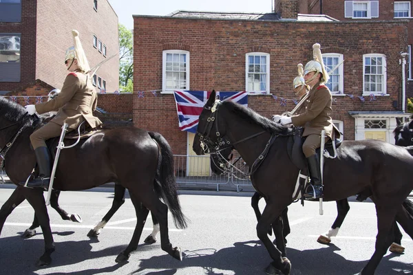 Windsor, Uk - 17 Mayıs 2018: Kol ile tam teçhizatlı prova