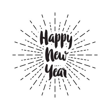 dijital illüstrasyon, yeni yıl tebrik kartı tasarımı