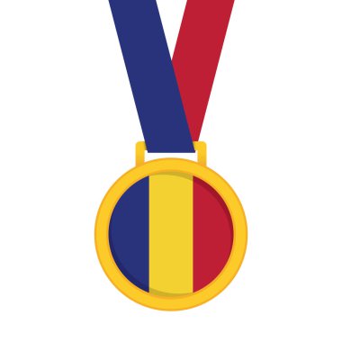 Sembol ve haritalı ülke bayrağı tasviri 