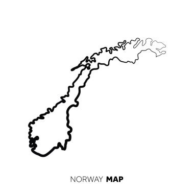 Modern ulusal harita vektör illüstrasyonu