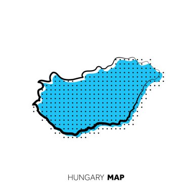 Modern ulusal harita vektör illüstrasyonu