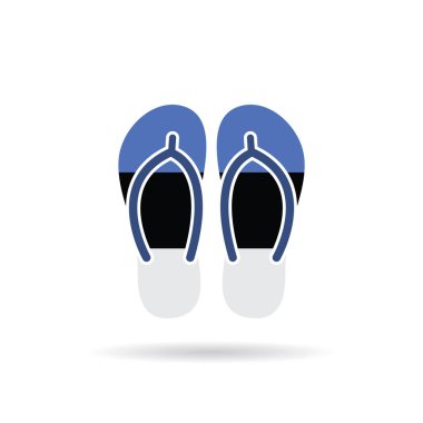 dijital illüstrasyon, ulusal bayrak ile parmak arası terlikler