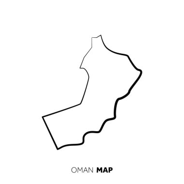 Modern ulusal harita vektör illüstrasyonu