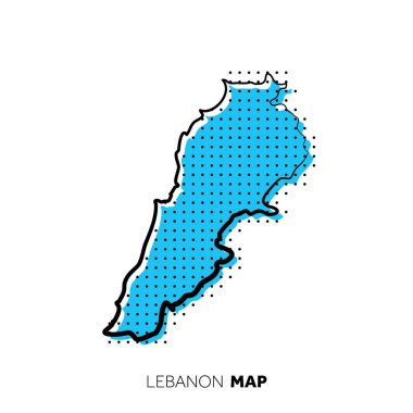 Modern ulusal harita vektör illüstrasyonu