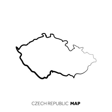 Modern ulusal harita vektör illüstrasyonu