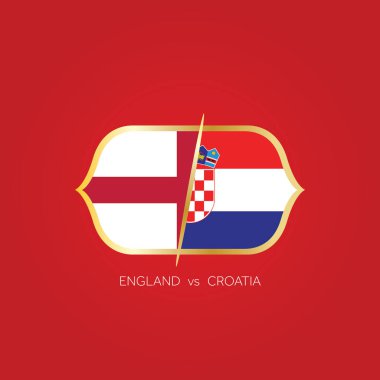 İngiltere Hırvatistan 'a karşı futbol maçı.