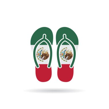 dijital illüstrasyon, ulusal bayrak ile parmak arası terlikler