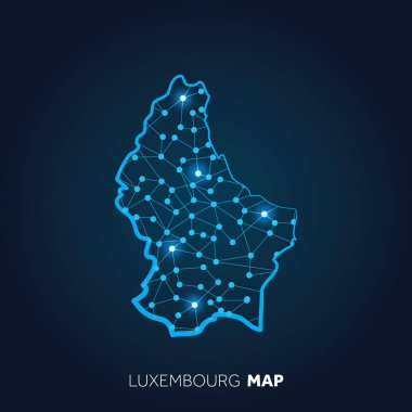 Modern ulusal harita vektör illüstrasyonu