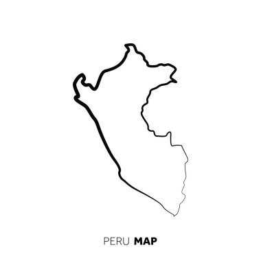 Modern ulusal harita vektör illüstrasyonu