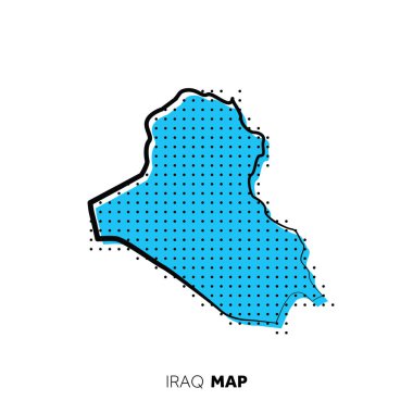 Modern ulusal harita vektör illüstrasyonu