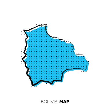 Modern ulusal harita vektör illüstrasyonu