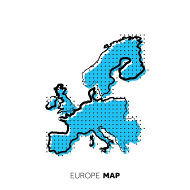 Modern ulusal harita vektör illüstrasyonu