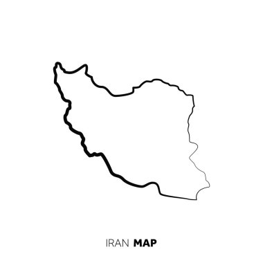 Modern ulusal harita vektör illüstrasyonu