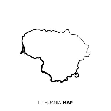 Modern ulusal harita vektör illüstrasyonu