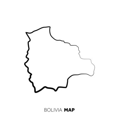 Modern ulusal harita vektör illüstrasyonu