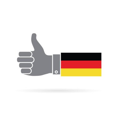 Ulusal bayrak ile baş parmak hareketinin gösterimi 