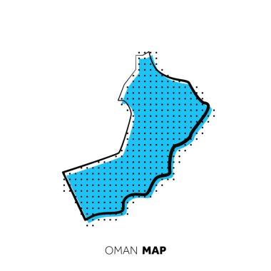 Modern ulusal harita vektör illüstrasyonu