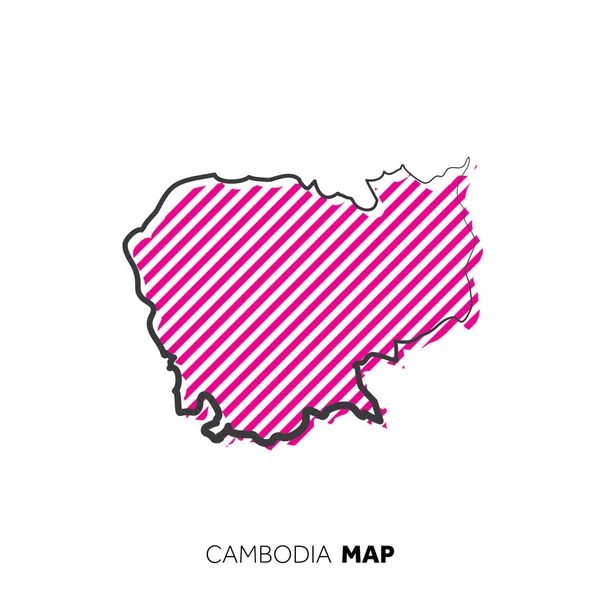 Modern ulusal harita vektör illüstrasyonu