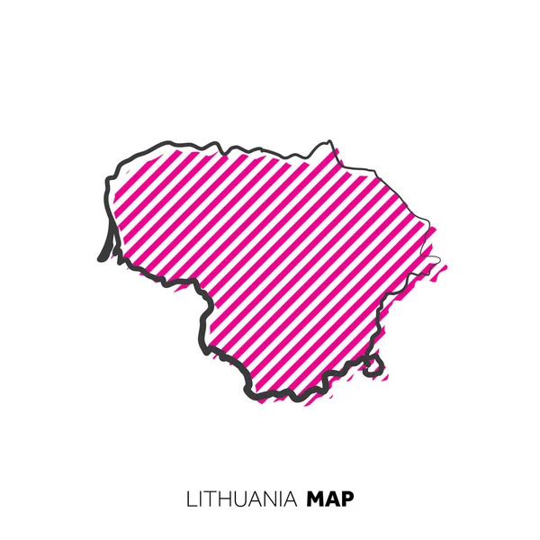 Modern ulusal harita vektör illüstrasyonu