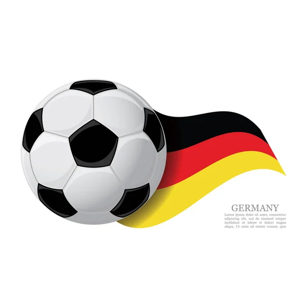 Digitale Illustratie Voetbal Bal Met Nationale Vlag — Stockvector
