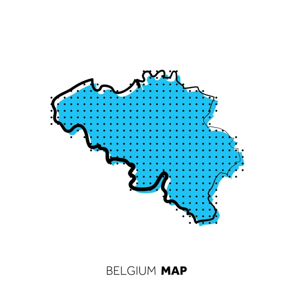 Nowoczesna Mapa Narodowa Wektor Ilustracji — Wektor stockowy