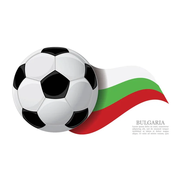 Illustrazione Digitale Pallone Calcio Con Bandiera Nazionale — Vettoriale Stock