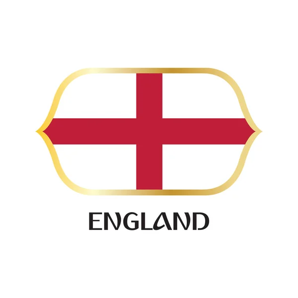 Inglaterra Bandera Deportes Fútbol Cresta — Archivo Imágenes Vectoriales