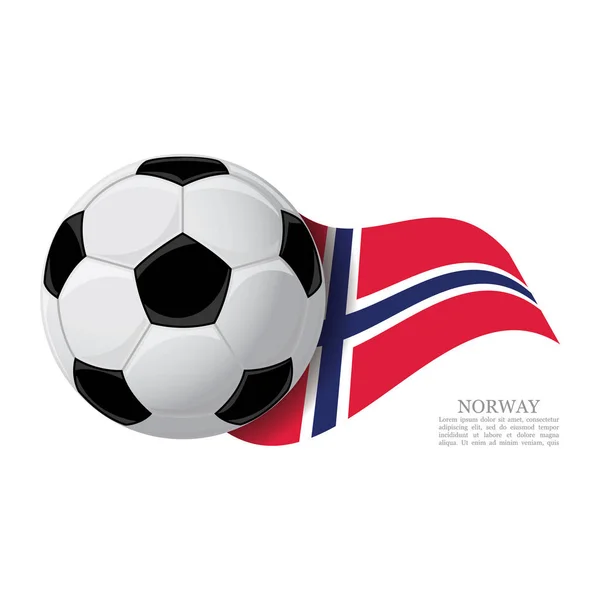 Digitale Illustratie Voetbal Bal Met Nationale Vlag — Stockvector