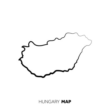 Modern ulusal harita vektör illüstrasyonu