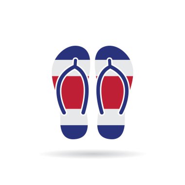 dijital illüstrasyon, ulusal bayrak ile parmak arası terlikler