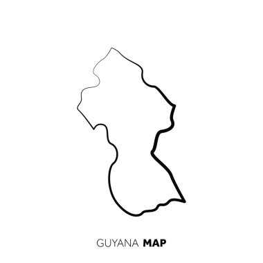 Modern ulusal harita vektör illüstrasyonu