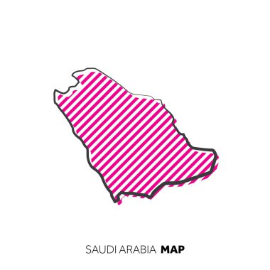 Modern ulusal harita vektör illüstrasyonu