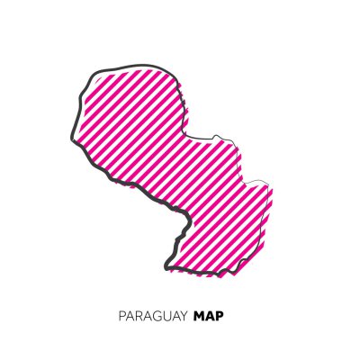 Modern ulusal harita vektör illüstrasyonu