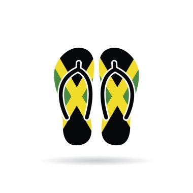 dijital illüstrasyon, ulusal bayrak ile parmak arası terlikler