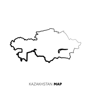 Modern ulusal harita vektör illüstrasyonu