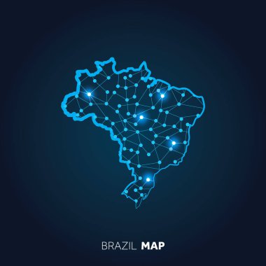 Modern ulusal harita vektör illüstrasyonu