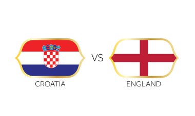 İngiltere Hırvatistan 'a karşı futbol maçı.